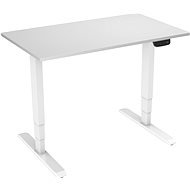 AlzaErgo Table ET1 NewGen biely + doska TTE-12 120 × 80 cm biely laminát - Výškovo nastaviteľný stôl