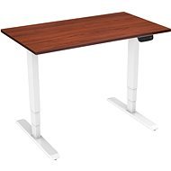 AlzaErgo Table ET1 NewGen biely + doska TTE-12 120 × 80 cm, lamino gaštan - Výškovo nastaviteľný stôl