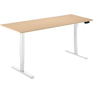 AlzaErgo Table ET1 NewGen white + top 160×80 cm laminated birch - Height Adjustable Desk