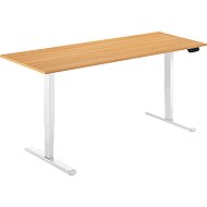 AlzaErgo Table ET1 NewGen white + top 160×80 cm laminated oak - Height Adjustable Desk