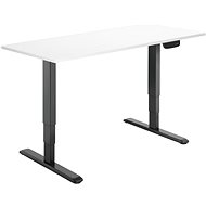 AlzaErgo Table ET1 NewGen Black + TTE-01 140x80cm Desktop White Laminate - Height Adjustable Desk