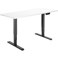 AlzaErgo Table ET1 NewGen Black + Top TTE-03 160x80cm White Laminate - Height Adjustable Desk