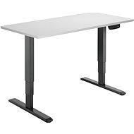 AlzaErgo Table ET1 NewGen Black + TTE-12 120x80cm White Laminate - Height Adjustable Desk