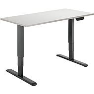 AlzaErgo Table ET1 NewGen čierny + doska TTE-12 120 × 80 cm biely dub - Výškovo nastaviteľný stôl