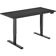 AlzaErgo Table ET1 NewGen black + top 120×80 cm laminated black - Height Adjustable Desk