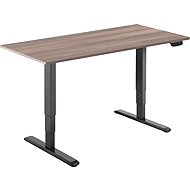 AlzaErgo Table ET1 NewGen black + top 120×80 cm lamino grey oak - Height Adjustable Desk