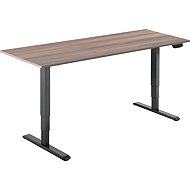 AlzaErgo Table ET1 NewGen black + top 160×80 cm laminated grey oak - Height Adjustable Desk