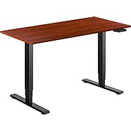 AlzaErgo Table ET1 Essential black + top 120×80 cm laminated chestnut - Height Adjustable Desk