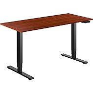 AlzaErgo Table ET1 Essential schwarz + Platte 140×80 cm laminiert Kastanie - Höhenverstellbarer Tisch