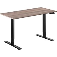 AlzaErgo Table ET1 Essential black + top 120×80 cm lamino grey oak - Height Adjustable Desk