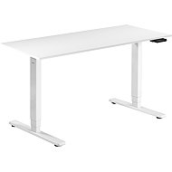 AlzaErgo Table ET1 Essential weiß + Platte 140×80 cm Laminat weiß - Höhenverstellbarer Tisch