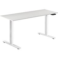 AlzaErgo Table ET1 Essential weiß + Platte 160×80 cm Eiche weiß laminiert - Höhenverstellbarer Tisch