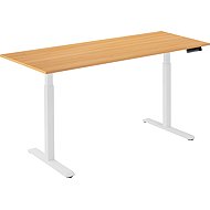 AlzaErgo Table ET2 weiß + Platte 160×80 cm Eiche laminiert - Höhenverstellbarer Tisch