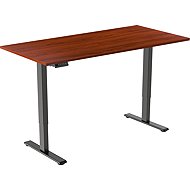 AlzaErgo Table ET2 Essential black + top 140×80 cm laminated chestnut - Height Adjustable Desk