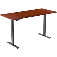AlzaErgo Table ET2 Essential black + top 160×80 cm laminated chestnut - Height Adjustable Desk