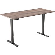 AlzaErgo Table ET2 Essential black + top 140×80 cm laminated grey oak - Height Adjustable Desk