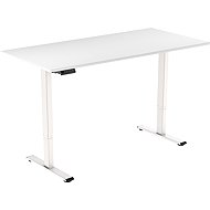 AlzaErgo Table ET2 Essential white + top 120×80 cm lamino white - Height Adjustable Desk