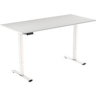 AlzaErgo Table ET2 Essential white + top 140×80 cm white oak laminate - Height Adjustable Desk