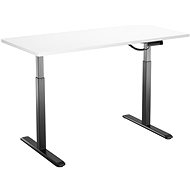 AlzaErgo Table ET2 Black + Desktop TTE-01 140x80cm White Laminate - Height Adjustable Desk