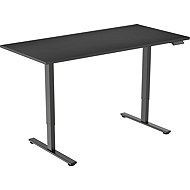 AlzaErgo Table ET2 Core black + top 120×80 cm laminate black - Height Adjustable Desk