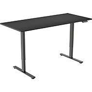 AlzaErgo Table ET2 Core black + top 140×80 cm laminate black - Height Adjustable Desk