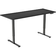 AlzaErgo Table ET2 Core black + top 160×80 cm laminate black - Height Adjustable Desk