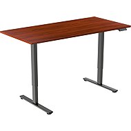 AlzaErgo Table ET2 Core black + top 120×80 cm laminated chestnut - Height Adjustable Desk