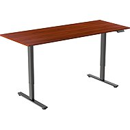 AlzaErgo Table ET2 Core black + top 160×80 cm laminated chestnut - Height Adjustable Desk