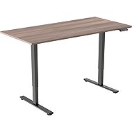 AlzaErgo Table ET2 Core black + top 120×80 cm laminated grey oak - Height Adjustable Desk