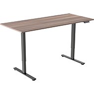 AlzaErgo Table ET2 Core black + top 140×80 cm laminated grey oak - Height Adjustable Desk