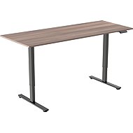 AlzaErgo Table ET2 Core black + top 160×80 cm laminated grey oak - Height Adjustable Desk