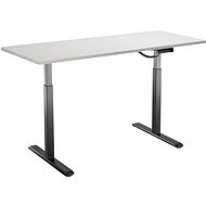 AlzaErgo Tisch ET2 schwarz + Tischplatte TTE-03 160x80cm Eiche weiß - Höhenverstellbarer Tisch