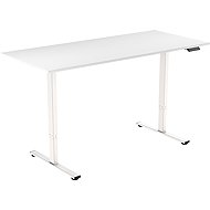 AlzaErgo Table ET2 Core white + top 140×80 cm laminate white - Height Adjustable Desk