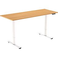 AlzaErgo Table ET2 Core white + top 160×80 cm laminated oak - Height Adjustable Desk