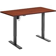 AlzaErgo Table ET2.1 čierny + doska AlzaErgo TTE-01 140 × 80 cm lamino gaštan - Výškovo nastaviteľný stôl