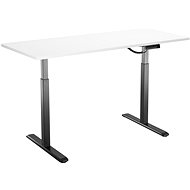AlzaErgo Table ET2 Black + Desktop TTE-03 160x80cm White Laminate - Height Adjustable Desk