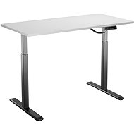 AlzaErgo Table ET2 schwarz + Platte TTE-12 120x80cm weiß laminiert - Höhenverstellbarer Tisch