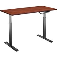 AlzaErgo Table ET2 Black + Table Top TTE-12 120x80cm Brown Veneer - Height Adjustable Desk