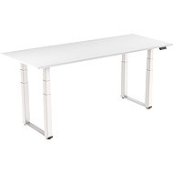 AlzaErgo Table ET7 Heavy Duty weiß + Platte 160×80 cm Laminat weiß - Höhenverstellbarer Tisch