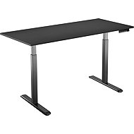 AlzaErgo Table ET2 black + top 140×80 cm laminate black - Height Adjustable Desk