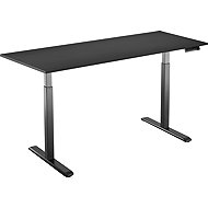 AlzaErgo Table ET2 black + top 160×80 cm laminate black - Height Adjustable Desk