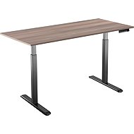 AlzaErgo Table ET2 black + top 140×80 cm laminated grey oak - Height Adjustable Desk