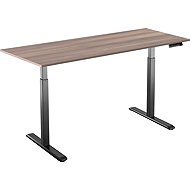 AlzaErgo Table ET2 black + top 160×80 cm laminated grey oak - Height Adjustable Desk