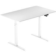 AlzaErgo Table ET3 biely + doska TTE-12 120 × 80 cm biely laminát - Výškovo nastaviteľný stôl