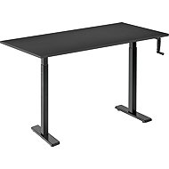 AlzaErgo Table ET3 Essential black + top 120×80 cm laminate black - Height Adjustable Desk