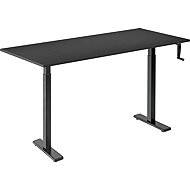 AlzaErgo Table ET3 Essential black + top 140×80 cm laminate black - Height Adjustable Desk