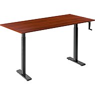 AlzaErgo Table ET3 Essential black + top 140×80 cm laminated chestnut - Height Adjustable Desk