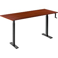 AlzaErgo Table ET3 Essential black + top 160×80 cm laminated chestnut - Height Adjustable Desk