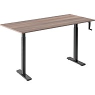 AlzaErgo Table ET3 Essential black + top 140×80 cm laminated grey oak - Height Adjustable Desk
