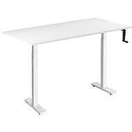 AlzaErgo Table ET3 Essential white + top 120×80 cm lamino white - Height Adjustable Desk
